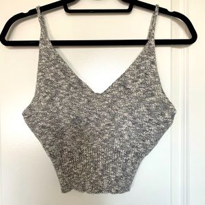 Knit cropped tank